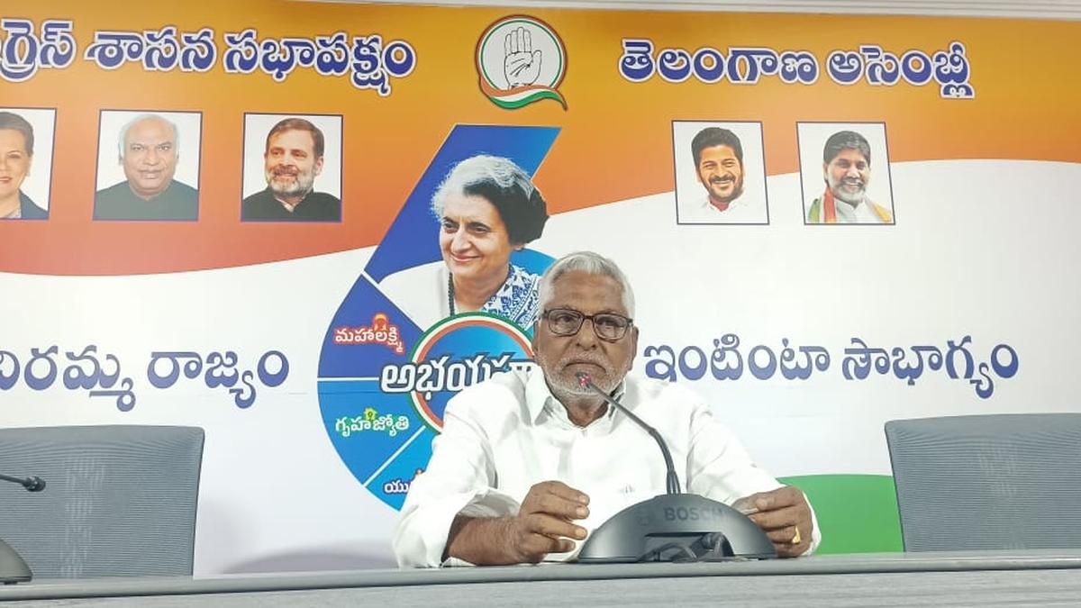 Congress MLC Jeevan Reddy raises concern over defections into the party